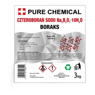 Czworoboran sodu w formie proszku laboratoryjnego — zdjęcie 1