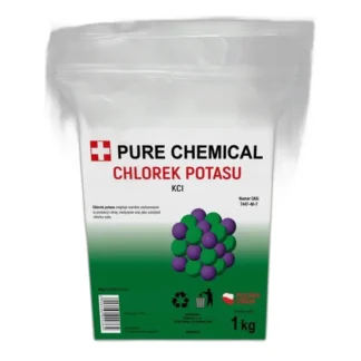 Chlorek potasu o wysokiej czystości, sól analityczna KCl 99,9%, 1 kg — zdjęcie 1