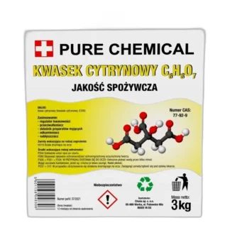 Kwas cytrynowy w proszku – 3000 g do czyszczenia, konserwacji i przemysłu spożyw — zdjęcie 1