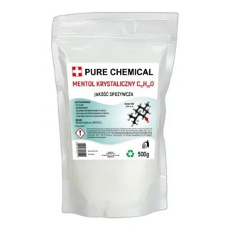 Krystaliczny mentol czysty, formacja proszkowa, zawartość 500 gramów — zdjęcie 1