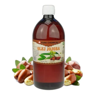Nierafinowany olej jojoba tłoczony na zimno – 1000 ml do zastosowań technicznych — zdjęcie 1
