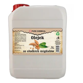 Olej migdałowy rafinowany z owoców Amygdalus communis, 5 litrów, do zastosowań t — zdjęcie 1