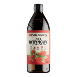 Olej rycynowy nierafinowany tłoczony na zimno, 0,5 L — zdjęcie 1