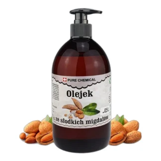 Olej migdałowy tłoczony na zimno, 500 ml z pompką — zdjęcie 1