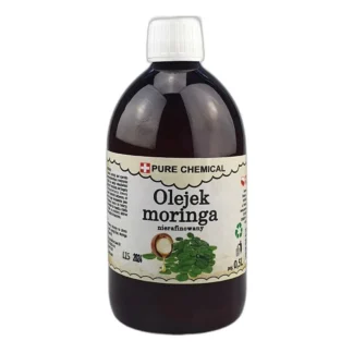 OLEJEK MORINGA NIERAFINOWANY ZIMNOTŁOCZONY 0,5L — zdjęcie 1