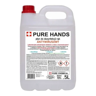 PŁYN ANTYBAKTERYJNY DO DEZYNFEKCJI RĄK I SKÓRY z gliceryną na bazie alkoholu ety — zdjęcie 1