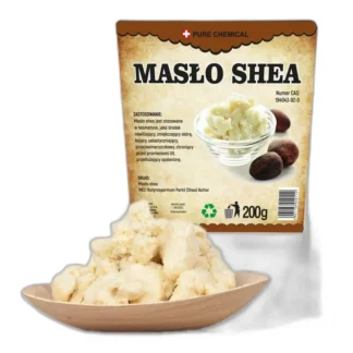 Masło shea nierafinowane 200 g do pielęgnacji skóry i włosów — zdjęcie 1