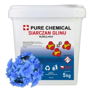 SIARCZAN GLINU niebieski do zakwaszania gleby pod hortensje obniża pH ogrodniczy — zdjęcie 1