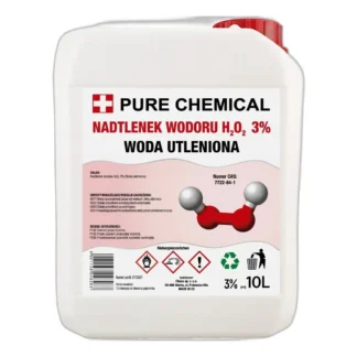 Roztwór nadtlenku wodoru 3% 10 litrów do użytku laboratoryjnego — zdjęcie 1