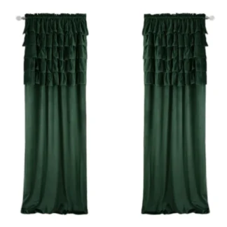 ZASŁONA GOTOWA NA TAŚMIE WELUR ZASŁONY FALBANY VELVET RÓŻNE KOLORY 140X250 — zdjęcie 1