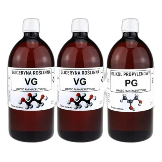 Zestaw gliceryna roślinna + glikol propylenowy Pure Chemical czystość 99,5% (2l+ — zdjęcie 1