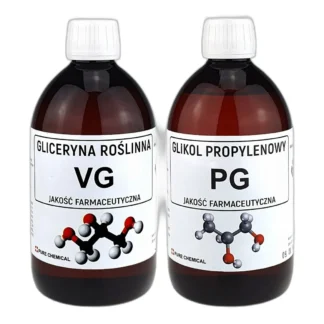 Zestaw chemiczny: gliceryna 1l + glikol propylenowy 1l, czystość 99,5% — zdjęcie 1